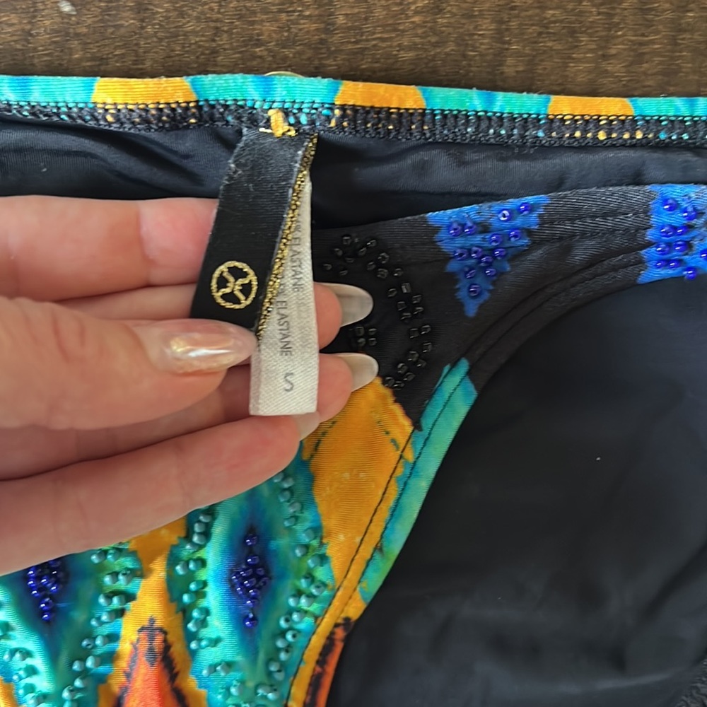Beautiful beaded VIX | Paul Hermanny swim bottoms - Picture 2 of 5